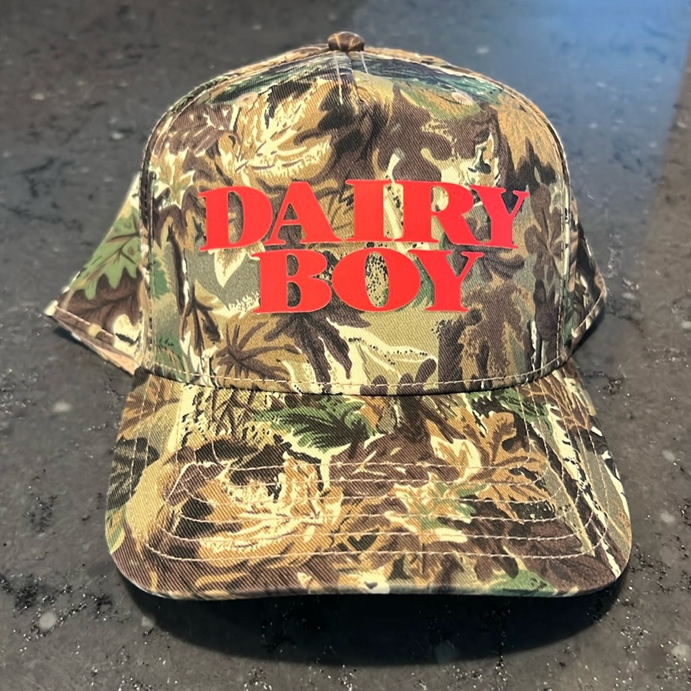 Dairy Boy camo hat